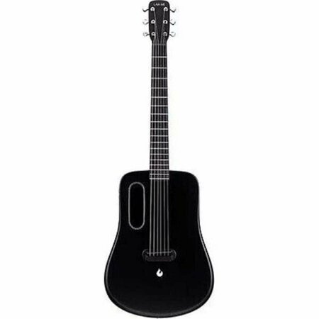 LAVA MUSIC 36 in. Acoustic Electric Guitar with FreeBoost Preamp System, Black L9020003-1